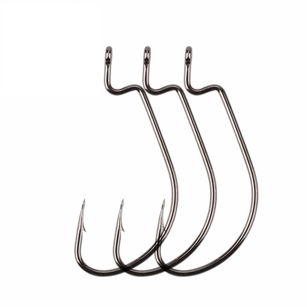 Fishing Hook Offset - 20 adet/grup Geniş boşluk Texas balıkçılık