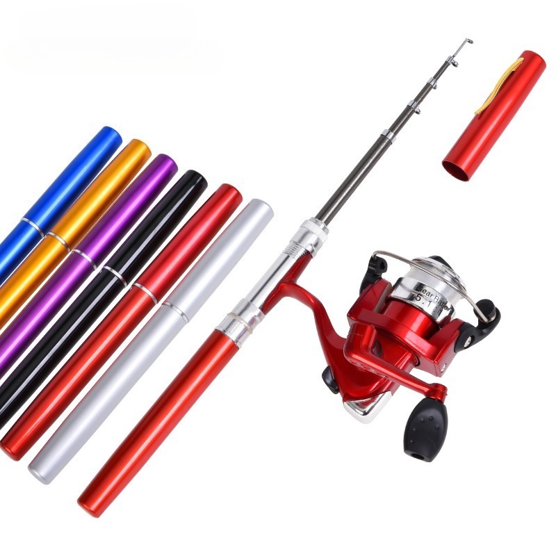 Penn Reel Fierce - 1 takım Teleskopik Mini Taşınabilir Cep
