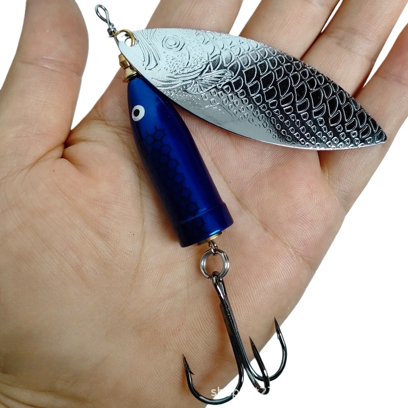 Fishing Hook Treble - 2 adet 9-37g Metal Gümüş Döner