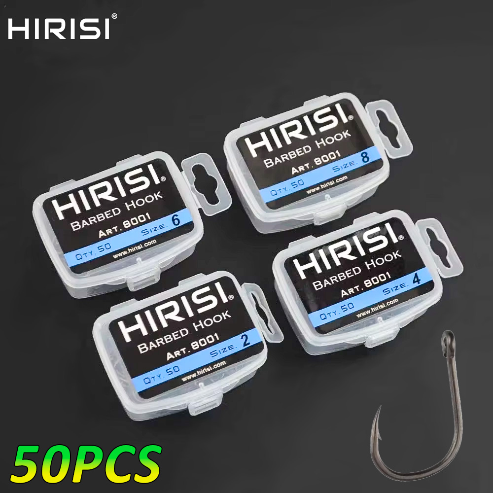 Fishing Hook Offset - Hirisi 50 adet Dikenli Kaplamalı Sazan