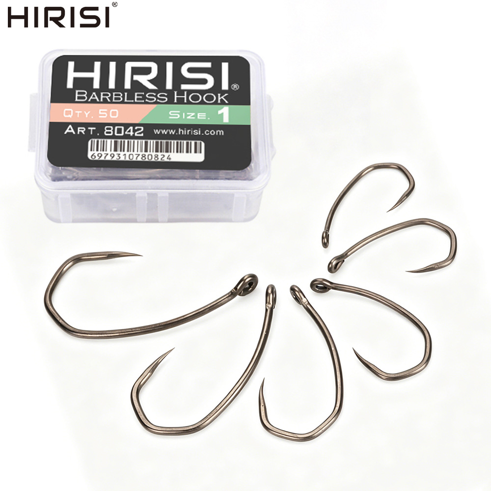 Fishing Hook Barbless - Hirisi 8042 100 Adet PTFE Kaplı