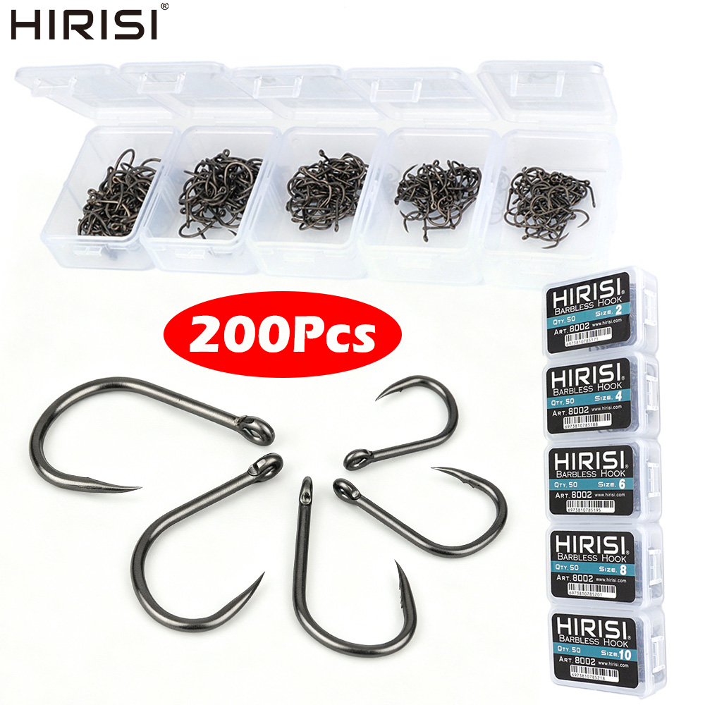 Fishing Hook Barbless - Hirisi 8002 200 Adet Dikenli Olmayan