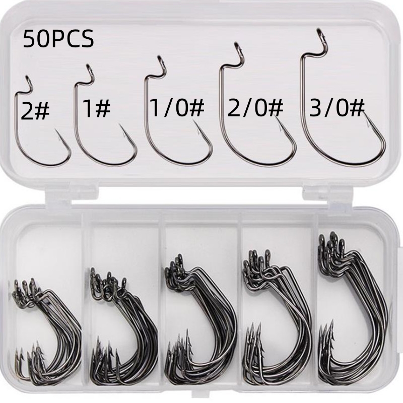 Fishing Hook Jig - 50 Adet/Kutu Yüksek Karbon Çelikli Olta
