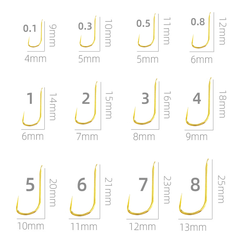 Fishing Hook Size - 100 Adet Shinkanto Dikenli Olmayan Çok