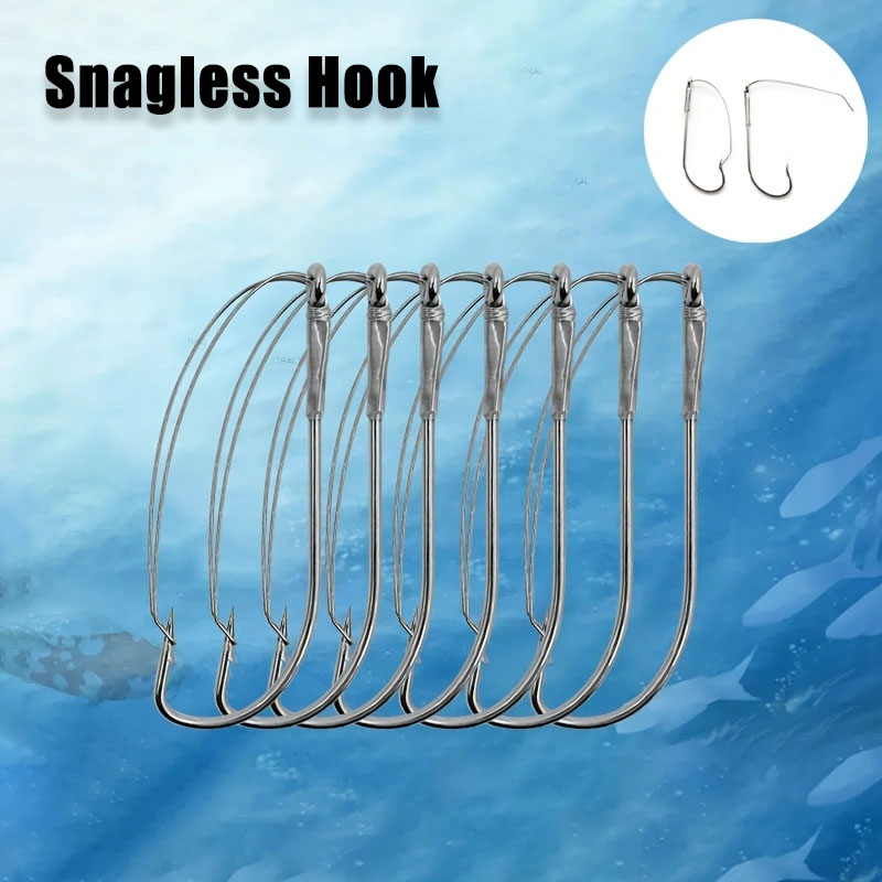 Fishing Hook Weedless - 20/40 Adet Otsuz Ofset Solucan Kancalar
