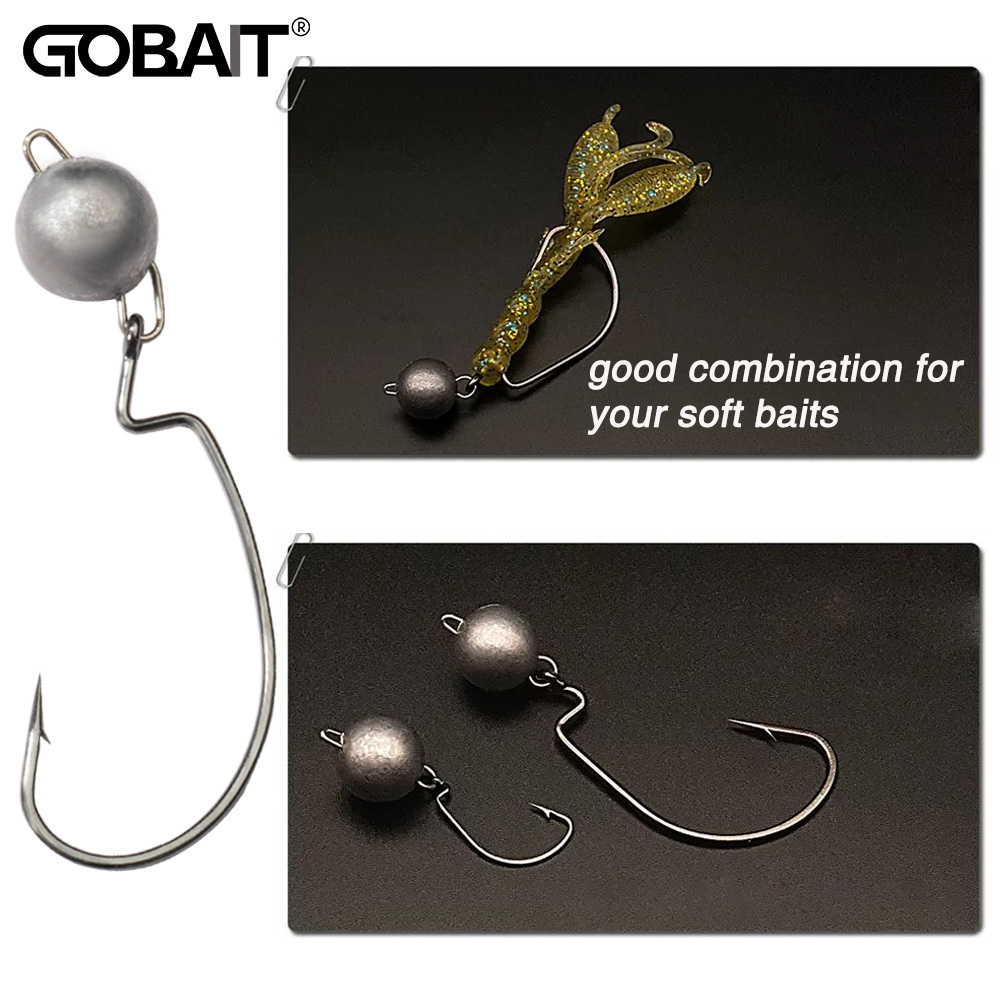 Fishing Hook Offset - 5 adet Metal Jig Kafa Solucan