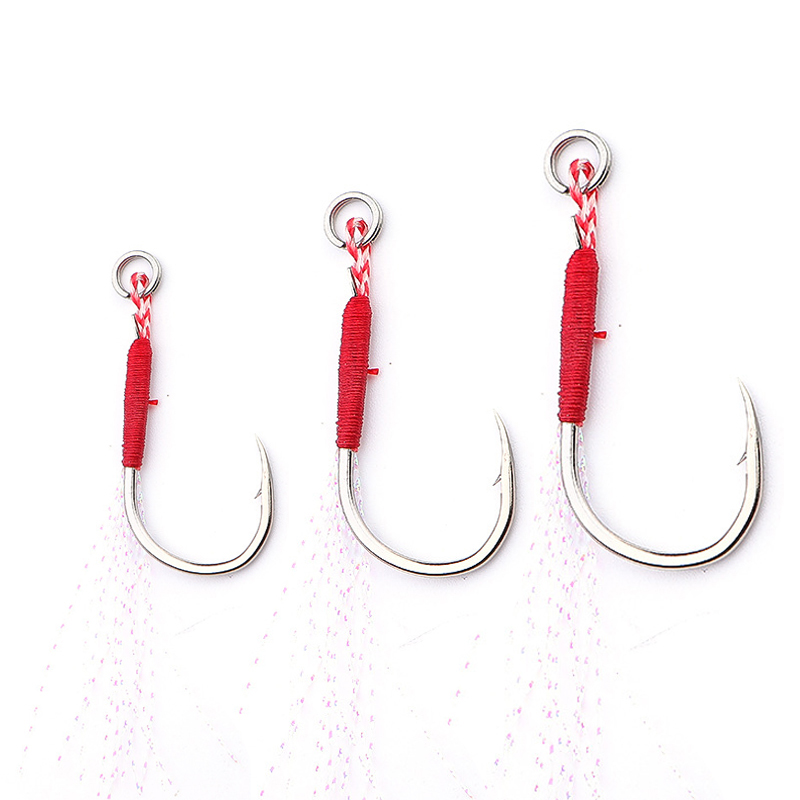 Fishing Hook Barbless - 20 adet/torba Balıkçılık Döküm Jigs Yardımcı