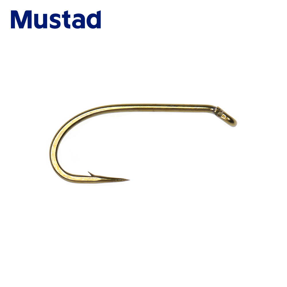 Fishing Hook Barbless - Mustad 30 adet bronz Finish larvası/islak