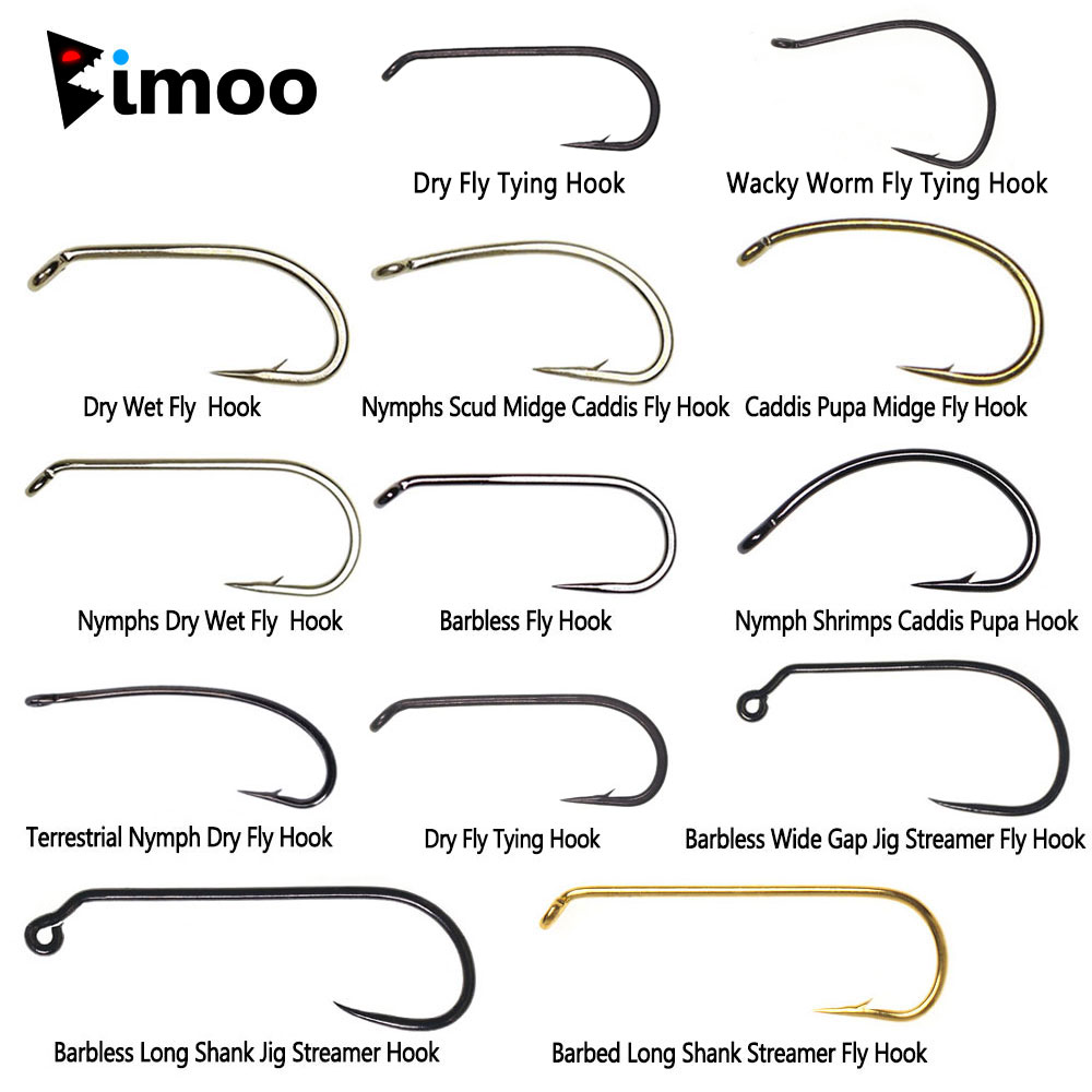 Fishing Hook Barbless - Bimoo 100 Adet 1 # ~22