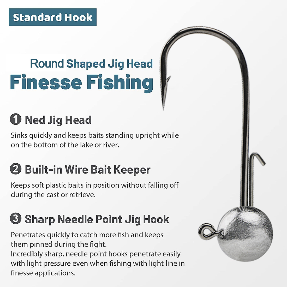 FishTrip 1 ~ 10 adet Ned Jig K - Fishing Hook Weedless incelemesi ve fiyatı