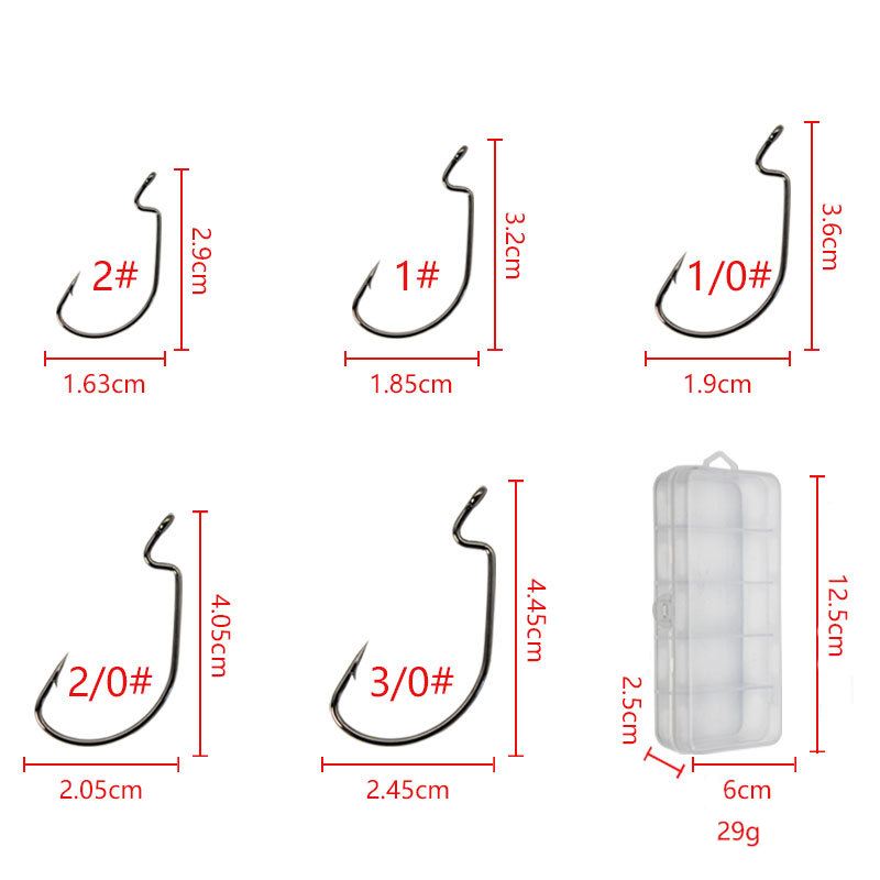 50 adet Geniş Solucan Kanca Ka - Fishing Hook Offset incelemesi ve fiyatı