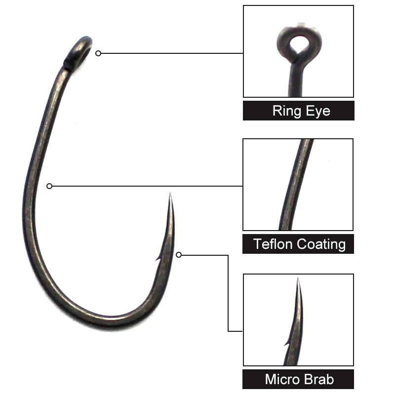 20 adet/grup Sazan balıkçılık  - Fishing Hook Offset incelemesi ve fiyatı
