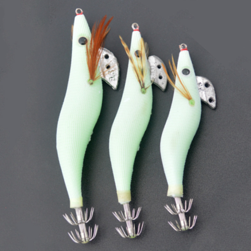 1 adet aydınlık kalamar Jigs b - Fishing Hook Size incelemesi ve fiyatı