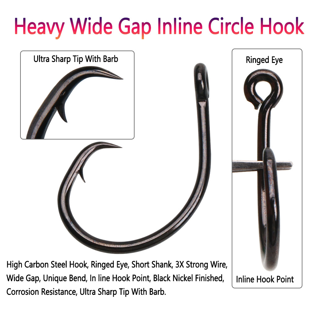 Bimoo 5 adet # 4~8/0 Ağır Geni - Fishing Hook Circle incelemesi ve fiyatı