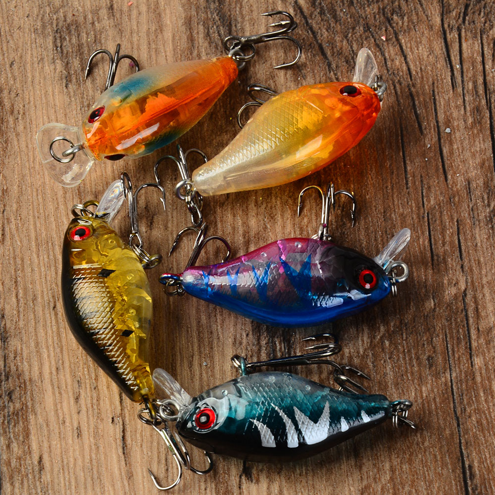 5 adet Yüzen Crankbait Yem Bal - Fishing Hook Treble incelemesi ve fiyatı