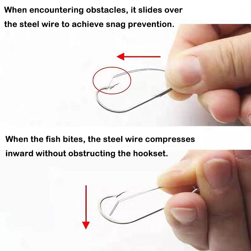20/40 Adet Otsuz Ofset Solucan - Fishing Hook Weedless incelemesi ve fiyatı